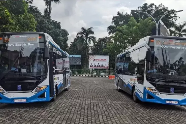 Pemkab Bogor Luncurkan Bus Listrik Ramah Lingkungan